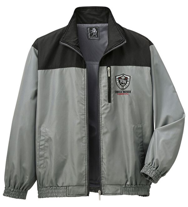 「ブランドデザイン　裏メッシュブルゾン（メンズブルゾン）」｜グレー