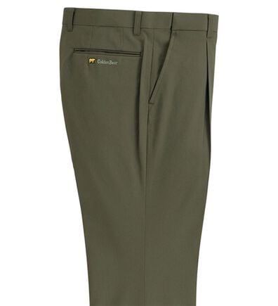 「＜ゴールデンベア＞しわになりにくい綿タッチスラックス（メンズスラックス）」