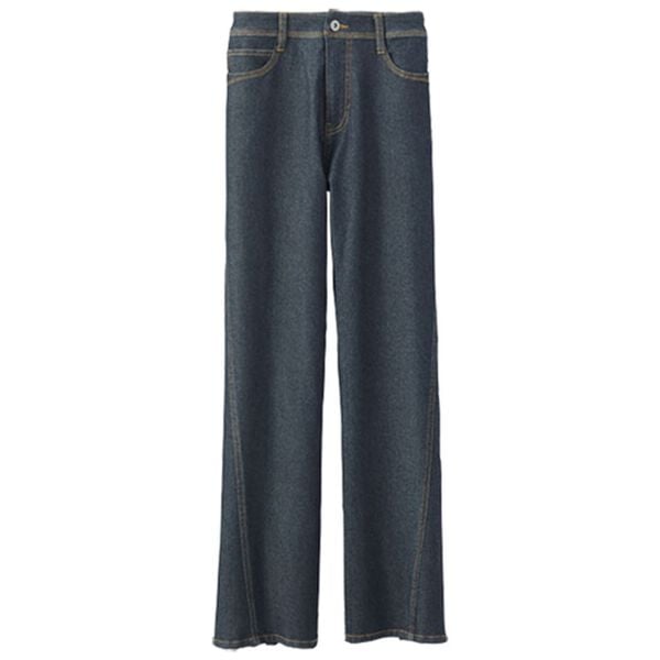 BELLUNA（ベルーナ）の「細見せ！セミフレアーデニムパンツ（フルレングスパンツ）」｜詳細画像