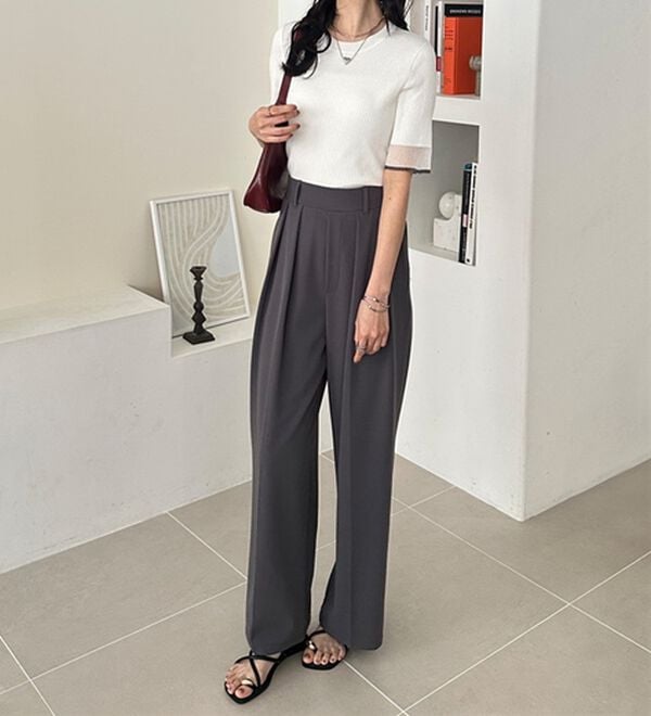 GeeRA（ジーラ）の「『ドラマ着用商品』 袖口シアーリブニット（ニット・セーター）」｜詳細画像