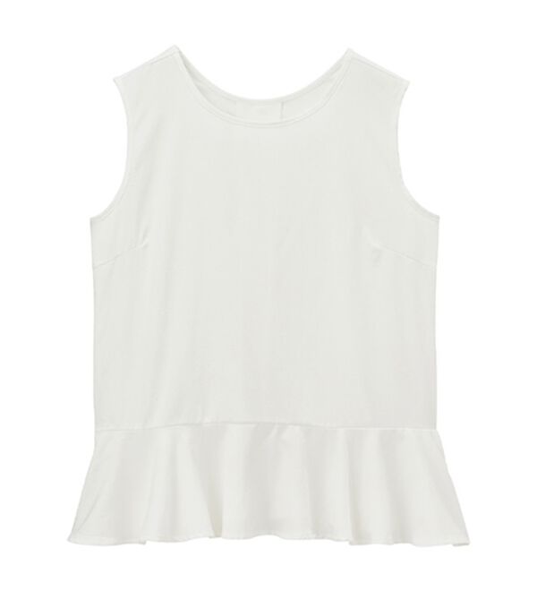 GeeRA（ジーラ）の「ペプラムタンク付ニットプルオーバー（アンサンブル）」｜詳細画像