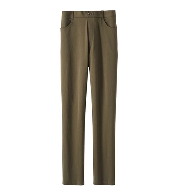 BELLUNA（ベルーナ）の「チノ見えストレッチ素材スリムパンツ（フルレングスパンツ）」｜詳細画像