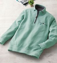 「＜ニコル　モリソン＞衿デザイン杢調トレーナー（メンズトレーナー）」