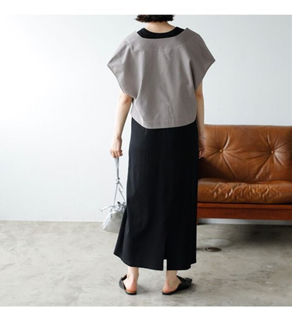 GeeRA（ジーラ）の「アメスリリブワンピ＆ベストセット（カットソーワンピース）」｜詳細画像