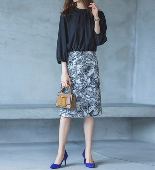 RANAN（ラナン）の「ゴブラン使いドッキングワンピース（ドッキングワンピース）」｜詳細画像