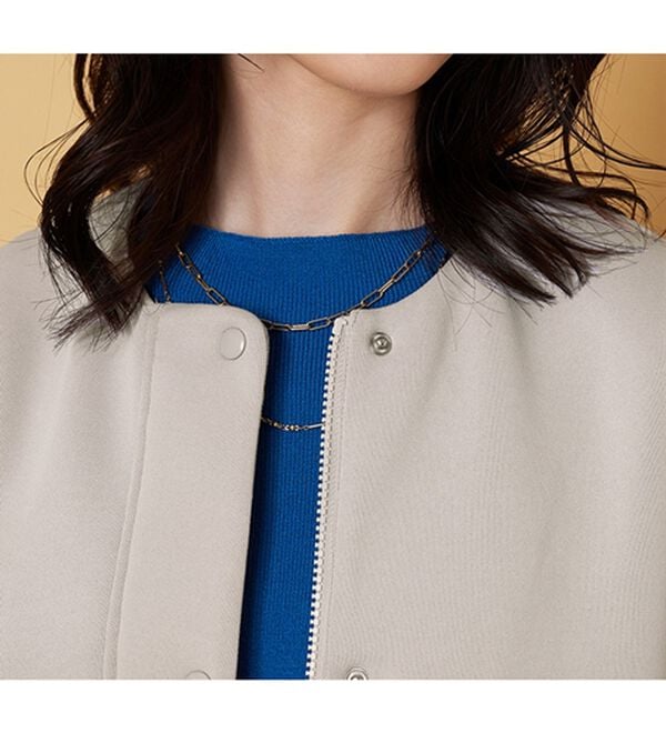 BELLUNA（ベルーナ）の「ダイヤキルト切替とろみ素材ロングコート（ロングコート）」｜詳細画像