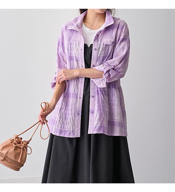 BELLUNA（ベルーナ）の「シャーリングドビー素材日差し対策パーカー（パーカー）」｜詳細画像