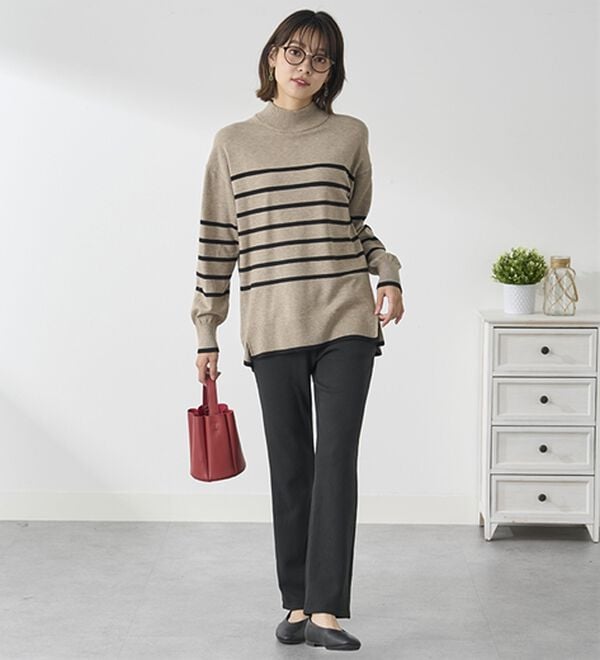 BELLUNA（ベルーナ）の「まるではく毛布！静電防止付裏ファーイージーパンツ（フルレングスパンツ）」｜詳細画像