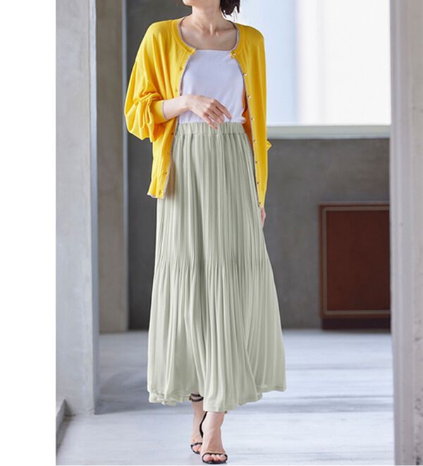 RANAN（ラナン）の「シフォンプリーツマキシスカート（ロングスカート）」｜詳細画像