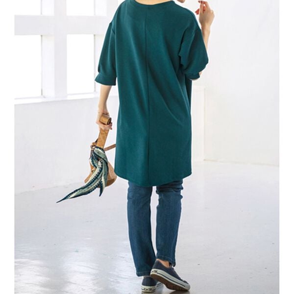 BELLUNA（ベルーナ）の「ジャカード素材切替デザインチュニック（チュニック）」｜詳細画像