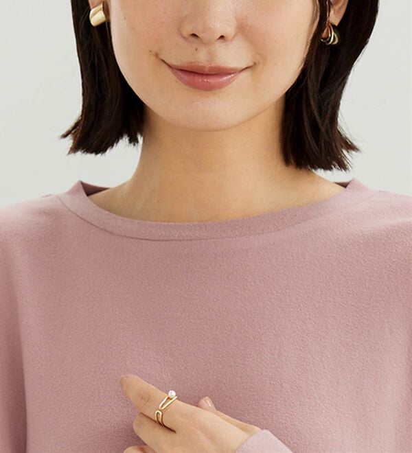 BELLUNA（ベルーナ）の「マシュマロタッチふんわり起毛素材プルオーバー（カットソー）」｜詳細画像