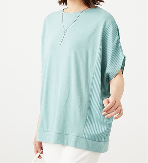 BELLUNA（ベルーナ）の「サイドシャドーストライプ切替チュニック（チュニック）」｜詳細画像