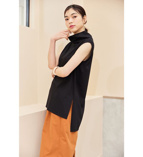 RANAN（ラナン）の「スリーブレスハイネックプルオーバー（カットソー）」｜詳細画像