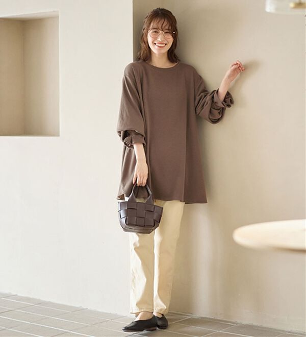 Viola e Viola（ヴィオラ エ ヴィオラ）の「裏ファー袖タックチュニック（チュニック）」｜詳細画像