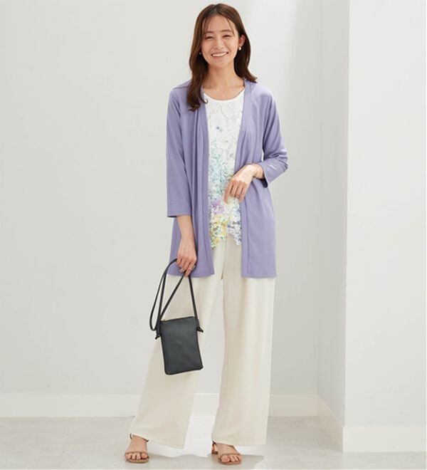 BELLUNA（ベルーナ）の「彩り花柄レースカーディガンアンサンブル（アンサンブル）」｜詳細画像