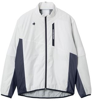 「ストレッチプリーツ中わたプレーブルゾン（メンズスポーツウェア（アウター））」｜ホワイト