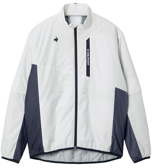 「ストレッチプリーツ中わたプレーブルゾン（メンズスポーツウェア（アウター））」｜ホワイト