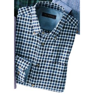 「＜マクベル＞新感覚大人の暖か起毛シャツ（メンズシャツ）」｜ネイビー