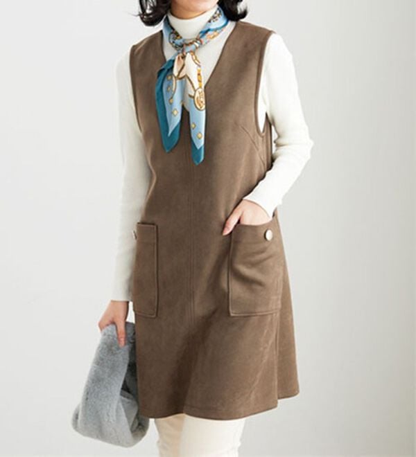 BELLUNA（ベルーナ）の「リブニットタートルプルオーバー（ニット・セーター）」｜詳細画像