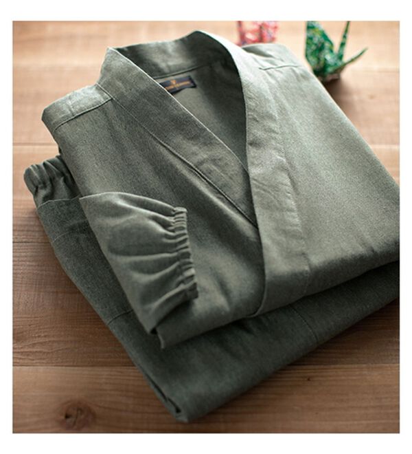 「デニム調のカジュアル作務衣（メンズ和装・浴衣・和装グッズ）」｜詳細画像