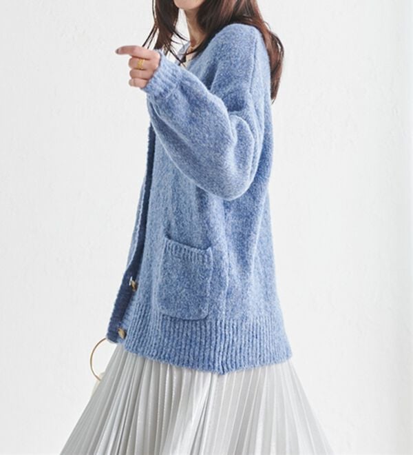 RANAN（ラナン）の「カラーオーバーカーディガン（ニットカーディガン）」｜詳細画像