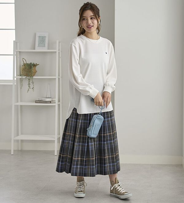 BELLUNA（ベルーナ）の「【ＰＯＬＯ　ＢＣＳ】ミニ裏毛素材デザイントップス（カットソー）」｜詳細画像