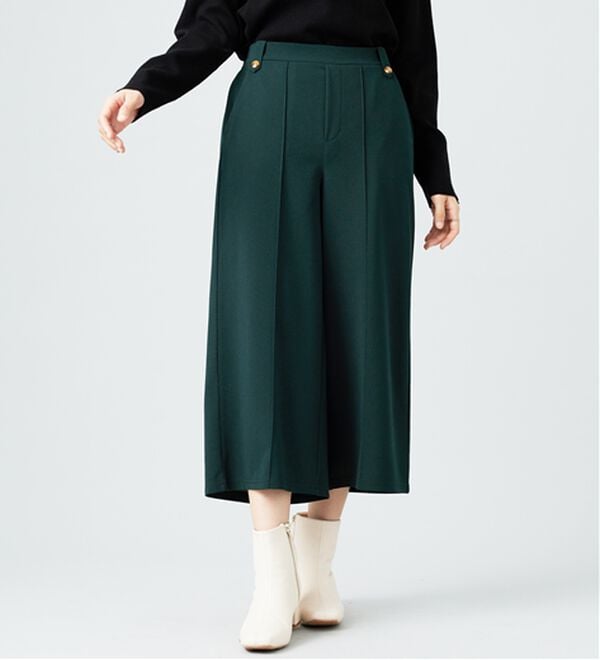 BELLUNA（ベルーナ）の「ツイルストレッチ素材ワイドパンツ（その他パンツ）」｜詳細画像