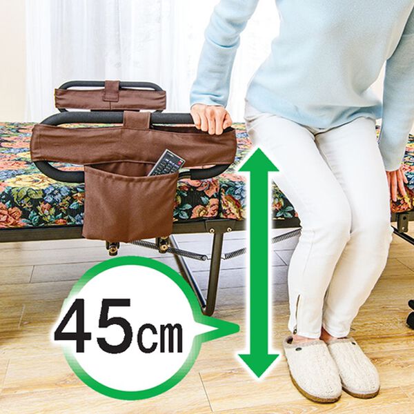 「組立簡単　寝心地が選べる手動ベッド（ベッド）」｜詳細画像