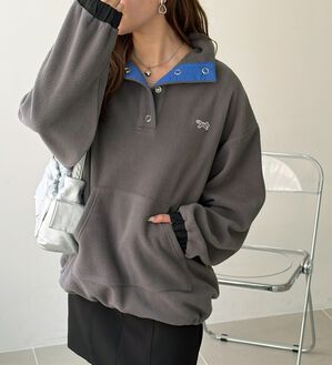 GeeRA（ジーラ）の「【ＰＥＮＮＥＹＳ】配色フリースプルオーバー（トレーナー・スウェット）」｜詳細画像