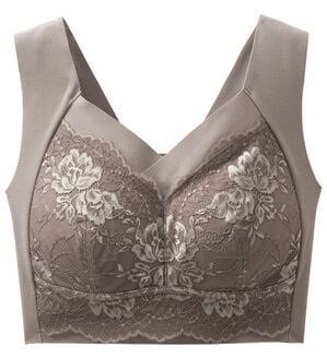 LAVIENNE（ラヴィエンヌ）の「楽なママお出かけブラ単品（ノンワイヤーブラ）」｜モカ