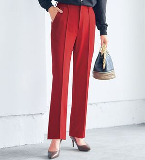 VINNO（ヴィノ）の「ソフトサーモ混裏起毛ストレッチセミフレアーパンツ（フルレングスパンツ）」｜詳細画像