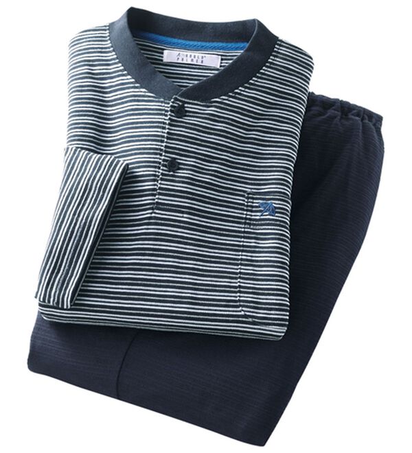 「【２着組】＜アーノルド　パーマー＞綿１００％８分袖快適パジャマ（メンズルームウェア）」｜詳細画像