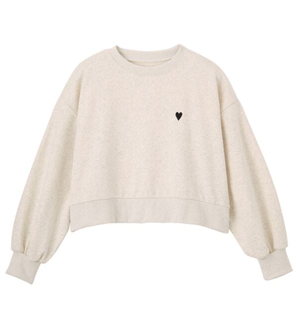 GeeRA（ジーラ）の「アソート刺しゅうショートスウェット（トレーナー・スウェット）」｜詳細画像