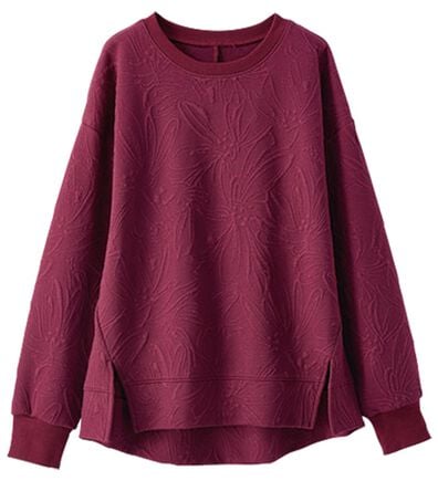 BELLUNA（ベルーナ）の「花柄ふくれジャカードプルオーバー（カットソー）」