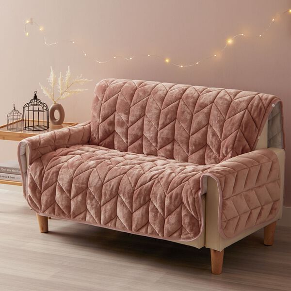 iellio（イエリオ）の「あったかふわふわボリュームソファカバー＜吸湿発熱・フランネル素材＞（ソファーカバー）」｜詳細画像