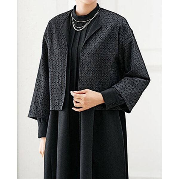 BELLUNA（ベルーナ）の「リバーシブルジャケットワンピースアンサンブル（ワンピースセットスーツ）」｜詳細画像