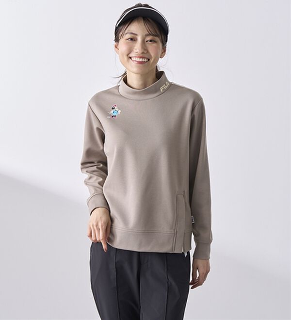 BELLUNA（ベルーナ）の「【Ｄｉｓｎｅｙ／ＦＩＬＡ】ダンボールニットスリットプルオーバー（カットソー）」｜詳細画像