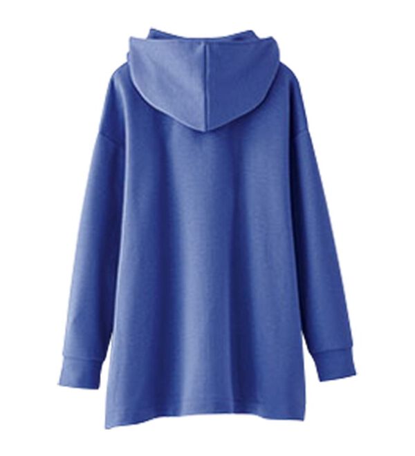 BELLUNA（ベルーナ）の「フードデザインとろみ素材ジップアップパーカー（パーカー）」｜詳細画像