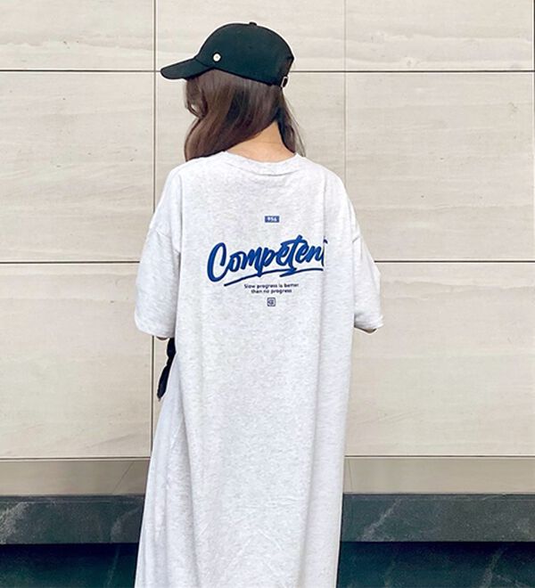 GeeRA（ジーラ）の「アソートロゴプリントＴシャツワンピース（その他ワンピース）」｜詳細画像