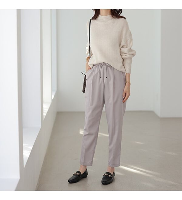 GeeRA（ジーラ）の「美脚とろみタックパンツ（フルレングスパンツ）」｜詳細画像