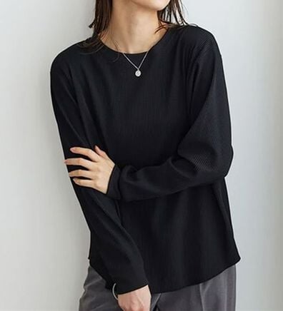 BELLUNA（ベルーナ）の「《快適Ｌａｂ．》 乾きやすい！ドライワッフルプルオーバー（カットソー）」