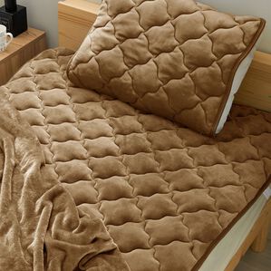 iellio（イエリオ）の「フランネルボリューム敷パッド・枕パッド＜吸湿発熱・抗菌防臭・あったか・敷きパッド＞（敷パッド）」｜詳細画像