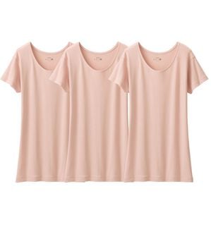 LAVIENNE（ラヴィエンヌ）の「【３枚組】＜グンゼ＞日本製　素肌の匠インナー同色３枚組（肌着・インナーウェア）」｜メローピンク