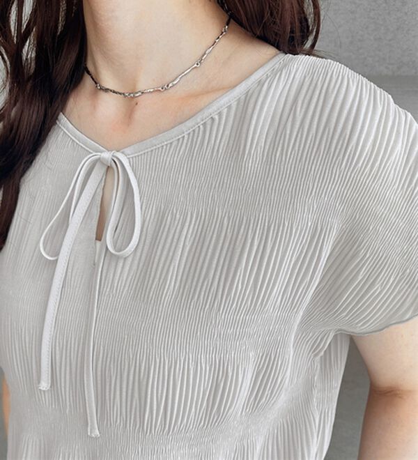 GeeRA（ジーラ）の「前後２ＷＡＹシアーシャーリングブラウス（ブラウス）」｜詳細画像