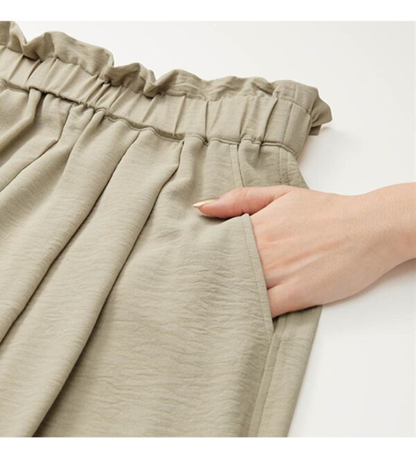 RANAN（ラナン）の「ひんやり！リラックスタックワイドパンツ（ワイドパンツ・ガウチョ）」｜詳細画像