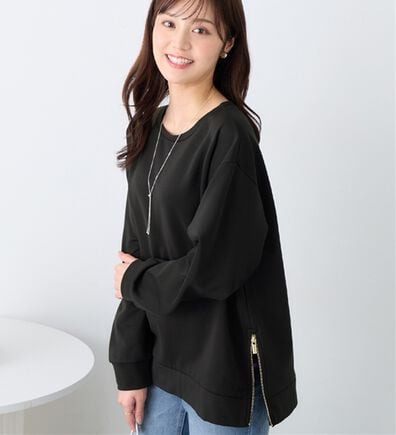 alotta（アロッタ）の「サイドジップあったか裏起毛プルオーバー（トレーナー・スウェット）」