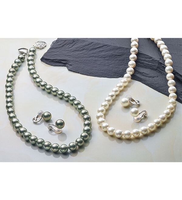 BELLUNA（ベルーナ）の「【２点セット】＜ＹＵＭＩ　ＫＡＴＳＵＲＡプロデュース＞着脱簡単シェルパール２点セット（ネックレス・ペンダント）」｜詳細画像