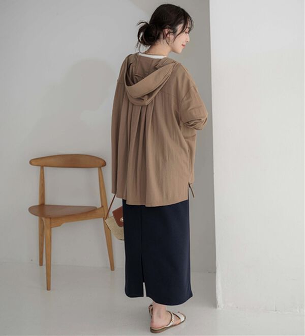 BELLUNA（ベルーナ）の「【接触冷感】絶対に焼けたくない！後プリーツＵＶパーカー（パーカー）」｜詳細画像