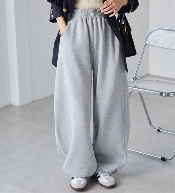 RANAN（ラナン）の「裏起毛カーブスウェットパンツ（その他パンツ）」｜詳細画像