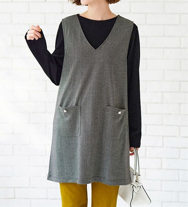 BELLUNA（ベルーナ）の「ジャカード素材ジャンスカアンサンブル（アンサンブル）」｜詳細画像